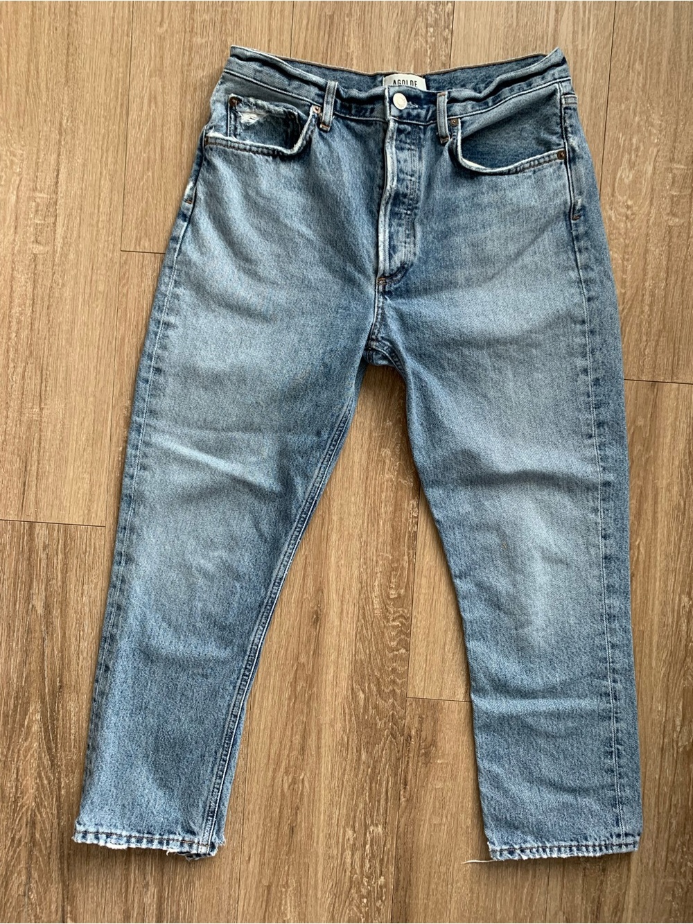 Agolde Riley Crop Jeans Size 29 - Picture 3 of 13